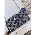 Louis Vuitton LV Unisex Keepall Bandoulière 50 Blue Moon Damier Rush Epi XL Leather Cowhide-Leather - Image 5