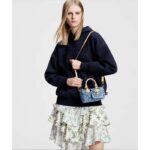 Louis Vuitton LV Unisex Nano Speedy Bag Denim Blue GOTS Monogram Denim Canvas Natural Cowhide Leather - Image 16