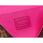 Louis Vuitton LV Unisex Nice Mini Toiletry Pouch Rose Pink Monogram Macassar Coated Canvas Cowhide Leather - Imagen 14