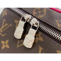 Louis Vuitton LV Unisex Nice Mini Toiletry Pouch Rose Pink Monogram Macassar Coated Canvas Cowhide Leather (2)