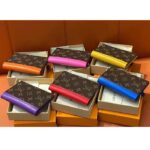 Louis Vuitton LV Unisex Passport Cover Purple Monogram Macassar Coated Canvas Cowhide Leather – Bild 9