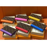 Louis Vuitton LV Unisex Passport Cover Purple Monogram Macassar Coated Canvas Cowhide Leather (6)