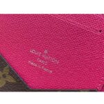 Louis Vuitton LV Unisex Passport Cover Pink Monogram Macassar Coated Canvas Cowhide Leather - immagine 8