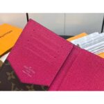 Louis Vuitton LV Unisex Passport Cover Pink Monogram Macassar Coated Canvas Cowhide Leather - immagine 7