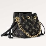 Louis Vuitton LV Unisex Pico Bella Black Mahina Perforated Calf Leather Microfiber Lining M82744 - immagine 2