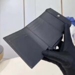 Louis Vuitton LV Unisex Pilot Wallet Black LV Aerogram Cowhide Leather Tone-On-Tone Hardware – Image 6