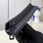 Louis Vuitton LV Unisex Pilot Wallet Black LV Aerogram Cowhide Leather Tone-On-Tone Hardware – Image 5