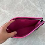 Louis Vuitton LV Unisex Pochette Voyage MM Pink Monogram Macassar Coated Canvas Cowhide-Leather - Image 8