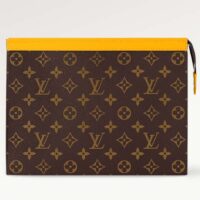 Louis Vuitton LV Unisex Pochette Voyage MM Yellow Monogram Macassar Coated Canvas Cowhide-Leather (2)