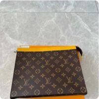 Louis Vuitton LV Unisex Pochette Voyage MM Yellow Monogram Macassar Coated Canvas Cowhide-Leather (2)