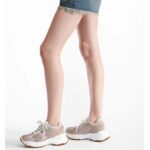 Louis Vuitton LV Unisex Run 55 Sneaker Beige Mix Materials Lifted Rubber Outsole - Image 11