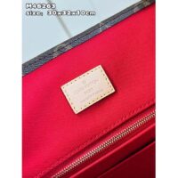Louis Vuitton LV Unisex Sac Plat PM Monogram Coated Canvas Natural Cowhide Leather Textile Lining (8)