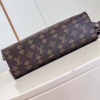 Louis Vuitton LV Unisex Sac Plat PM Monogram Coated Canvas Natural Cowhide Leather Textile Lining (8)