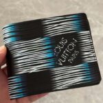 Louis Vuitton LV Unisex Slender Wallet Blue Moon Damier Rush Epi XL Leather Cowhide – Image 2