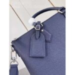 Louis Vuitton LV Unisex Slim Briefcase NV Navy Blue Taiga Cowhide Leather Palladium-Color Hardware - Bild 8