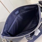 Louis Vuitton LV Unisex Slim Briefcase NV Navy Blue Taiga Cowhide Leather Palladium-Color Hardware - Bild 6