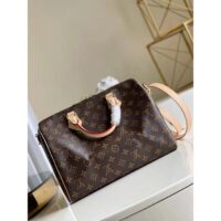 Louis Vuitton LV Unisex Speedy Bandoulière 30 Monogram Coated Canvas Natural Cowhide Leather (11)