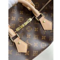 Louis Vuitton LV Unisex Speedy Bandoulière 30 Monogram Coated Canvas Natural Cowhide Leather (11)