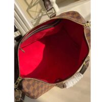 Louis Vuitton LV Unisex Speedy Bandoulière 35 Damier Ebene Coated Canvas Smooth Cowhide-Leather (12)