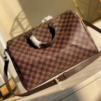 Louis Vuitton LV Unisex Speedy Bandoulière 35 Damier Ebene Coated Canvas Smooth Cowhide-Leather (12)