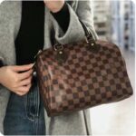 Louis Vuitton LV Unisex Speedy Bandoulière 35 Damier Ebene Coated Canvas Smooth Cowhide-Leather – Image 12