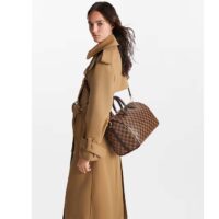 Louis Vuitton LV Unisex Speedy Bandoulière 35 Damier Ebene Coated Canvas Smooth Cowhide-Leather (12)