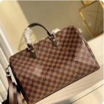 Louis Vuitton LV Unisex Speedy Bandoulière 35 Damier Ebene Coated Canvas Smooth Cowhide-Leather – Image 2
