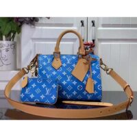 Louis Vuitton LV Unisex Speedy P9 Bandoulière 25 Blue Soft Calfskin Natural Cowhide-Leather (5)