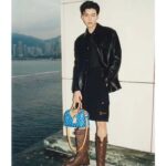 Louis Vuitton LV Unisex Speedy P9 Bandoulière 25 Blue Soft Calfskin Natural Cowhide-Leather - immagine 12