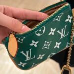 Louis Vuitton LV Unisex Speedy P9 Bandoulière 25 Green Soft Calfskin Natural Cowhide-Leather - Imagen 11