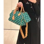 Louis Vuitton LV Unisex Speedy P9 Bandoulière 25 Green Soft Calfskin Natural Cowhide-Leather - Imagen 15