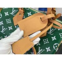 Louis Vuitton LV Unisex Speedy P9 Bandoulière 25 Green Soft Calfskin Natural Cowhide-Leather (8)