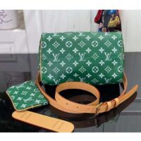 Louis Vuitton LV Unisex Speedy P9 Bandoulière 25 Green Soft Calfskin Natural Cowhide-Leather (8)