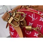 Louis Vuitton LV Unisex Speedy P9 Bandoulière 25 Red Soft Calfskin Natural Cowhide-Leather - Image 9
