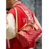 Louis Vuitton LV Unisex Speedy P9 Bandoulière 25 Red Soft Calfskin Natural Cowhide-Leather (16)