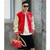 Louis Vuitton LV Unisex Speedy P9 Bandoulière 25 Red Soft Calfskin Natural Cowhide-Leather (16)