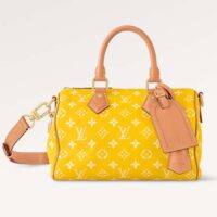 Louis Vuitton LV Unisex Speedy P9 Bandoulière 25 Yellow Soft Calfskin Natural Cowhide-Leather (3)