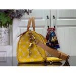 Louis Vuitton LV Unisex Speedy P9 Bandoulière 25 Yellow Soft Calfskin Natural Cowhide-Leather - Imagen 5