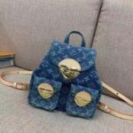 Louis Vuitton LV Unisex Venice Denim Blue GOTS Certified Cotton Monogram Denim Canvas - Image 2