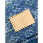 Louis Vuitton LV Unisex Venice Denim Blue GOTS Certified Cotton Monogram Denim Canvas - Image 11