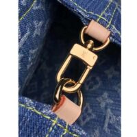 Louis Vuitton LV Unisex Venice Denim Blue GOTS Certified Cotton Monogram Denim Canvas (8)