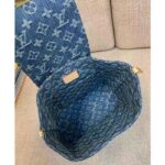 Louis Vuitton LV Unisex Venice Denim Blue GOTS Certified Cotton Monogram Denim Canvas - Image 8