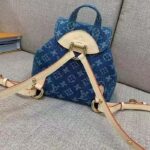 Louis Vuitton LV Unisex Venice Denim Blue GOTS Certified Cotton Monogram Denim Canvas - Image 5