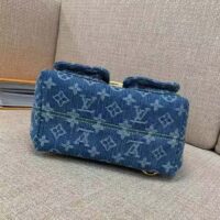 Louis Vuitton LV Unisex Venice Denim Blue GOTS Certified Cotton Monogram Denim Canvas (8)