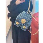 Louis Vuitton LV Unisex Venice Denim Blue GOTS Certified Cotton Monogram Denim Canvas - Image 14