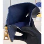 Louis Vuitton LV Unisex Victorine Wallet Denim Blue GOTS Monogram Denim Canvas Natural Cowhide Leather - immagine 8