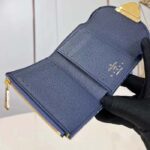 Louis Vuitton LV Unisex Victorine Wallet Denim Blue GOTS Monogram Denim Canvas Natural Cowhide Leather - immagine 7