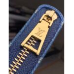 Louis Vuitton LV Unisex Zippy Wallet Purse Denim Blue GOTS Certified Cotton Monogram Denim - Imagen 6