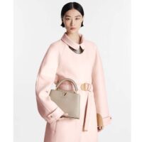 Louis Vuitton LV Women Capucines BB Handbag Galet Gray Taurillon Leather (5)