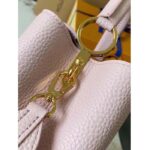 Louis Vuitton LV Women Capucines BB Handbag Galet Gray Taurillon Leather - Image 10